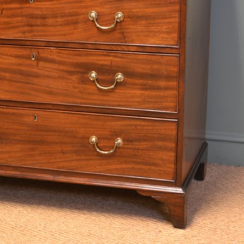 fig 1. Country House Georgian Mahogany Antique Chest Of Drawers