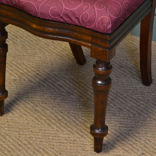 fig 2. Set of Ten Victorian Mahogany Antique Dining Chairs