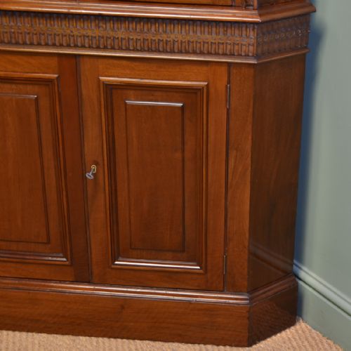 fig 1. Magnificent Quality Victorian Walnut Antique Floor Standing Corner Cupboard