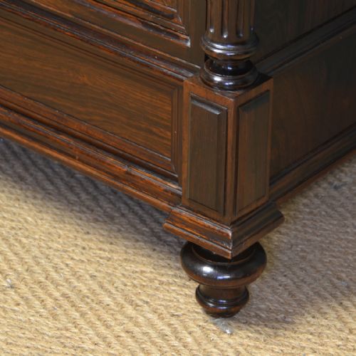 fig 1. Striking Quality Large French Rosewood Antique Victorian Chest Of Drawers