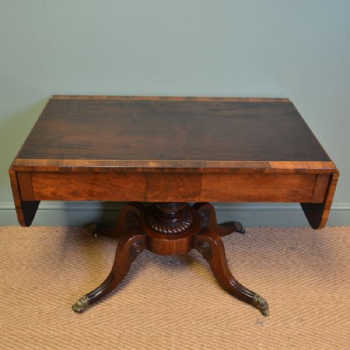 fig 2. Regency Mahogany Cross Banded Antique Sofa Table