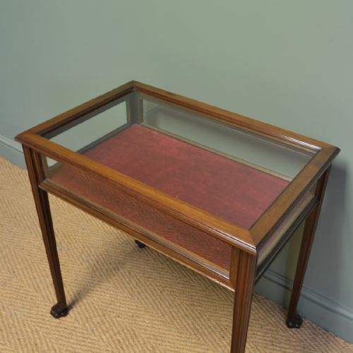 fig 1. Fine Quality Edwardian Walnut Antique Bijouterie Table