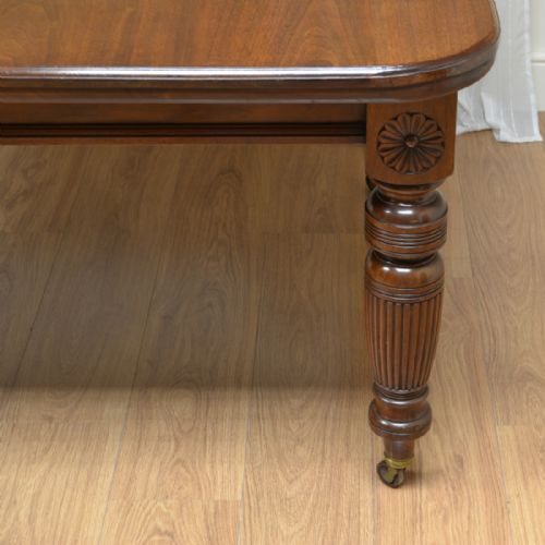 fig 1. Superb Quality Victorian Walnut Extending, Wind-out Antique Dining Table