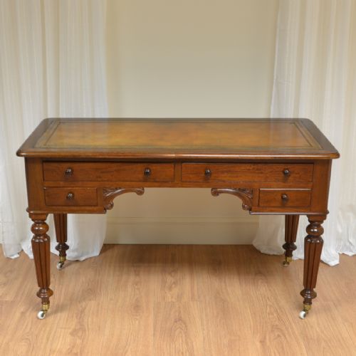 Elegant Victorian Mahogany Antique Writing Table