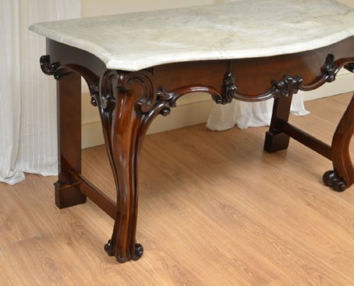 fig 1. Spectacular Victorian Mahogany Antique Console Table