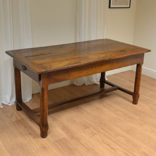 French Cherrywood Victorian Antique Refectory Farm House Table