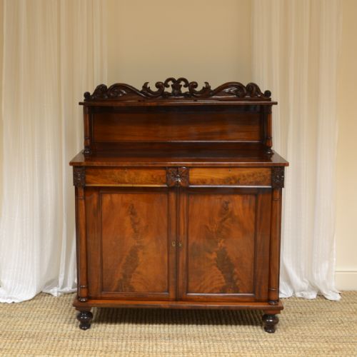 Magnificent Quality Figured Mahogany William IV Antique Chiffonier