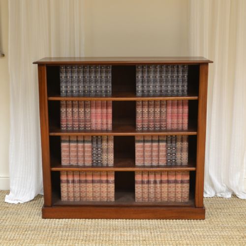 
Victorian Mahogany Antique Open Bookcase
