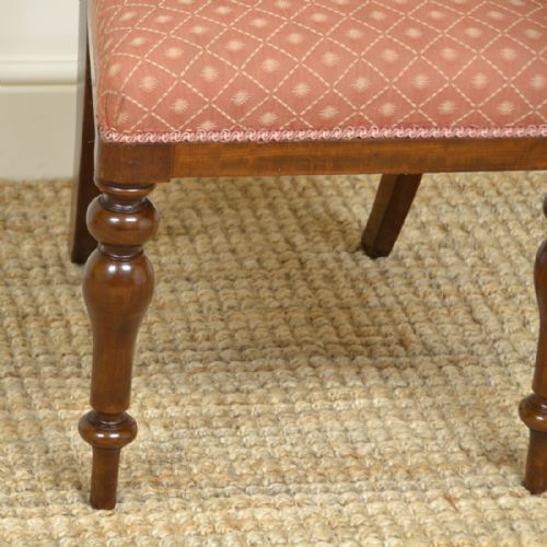 fig 2. Fine Quality Set Of Six Victorian Mahogany Antique Dining Chairs
