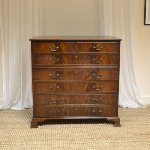 High Quality Edwardian Flamed Mahogany Antique Chest of Drawers