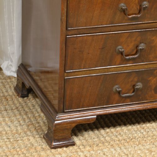 fig 1. High Quality Edwardian Flamed Mahogany Antique Chest Of Drawers