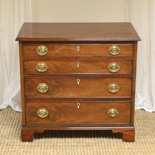 Small Georgian Mahogany Antique Chest of Drawers