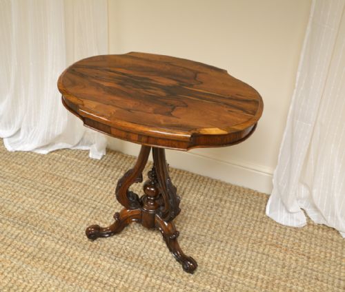 fig 1. High Quality Victorian Rosewood Antique Occasional Table