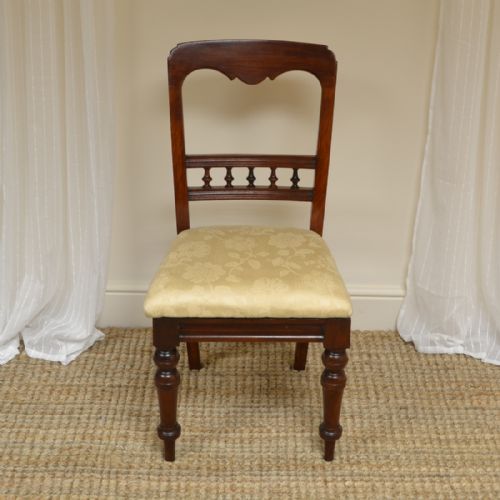 fig 1. Set of 8 Victorian Mahogany Antique Dining Chairs