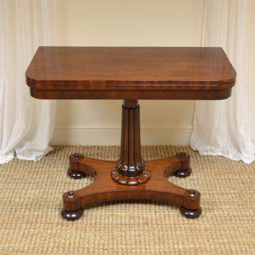 Fine Quality Regency Mahogany Antique Games Table