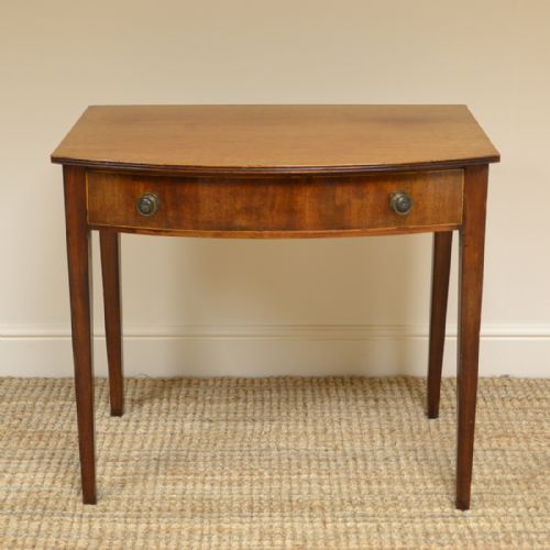 Country House Regency Bow Fronted Antique Side Table
