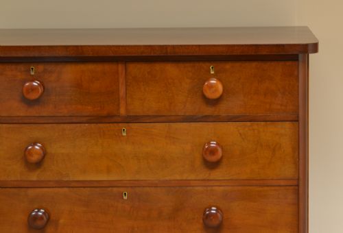 fig 1. Quality Victorian Mahogany Antique Chest of Drawers