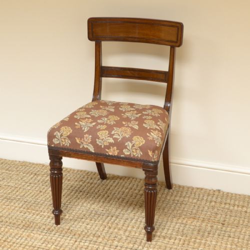fig 2. Set of Six Georgian Mahogany Antique Dining Chairs
