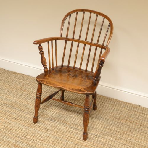 Antique Oak and Elm Georgian Windsor Chair