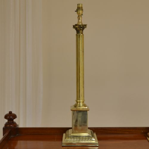
Large Vintage Solid Brass Lamp Base
