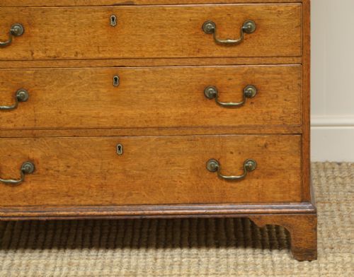 fig 1. George III Golden Oak Antique Chest Of Drawers
