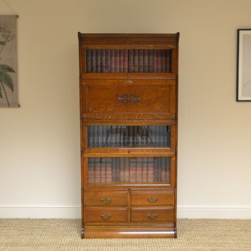 Tall Oak Barristers Stacking Bookcase