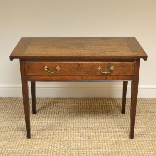 Country House Georgian Oak Antique Side Table