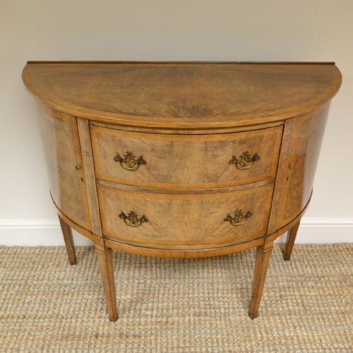 fig 1. Unusual Demi Lune Shoolbred Antique Side Cabinet