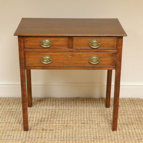 High Quality Georgian Oak Antique Low Boy / Side Table