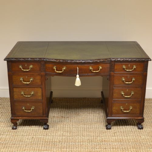 Quality Edwardian Mahogany Antique Desk