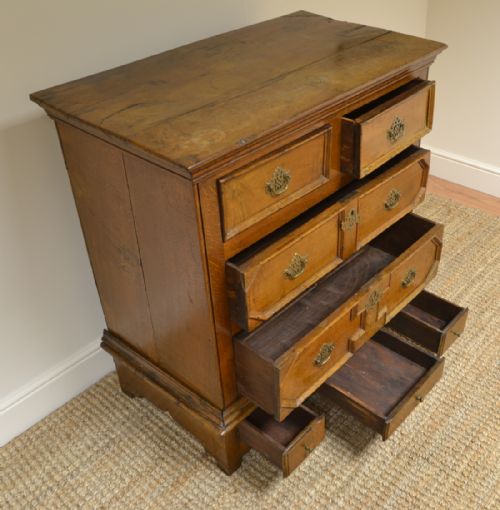fig 1. 17th Century Period Oak Antique Chest on Stand