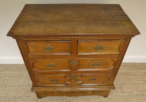 fig 2. 17th Century Period Oak Antique Chest on Stand