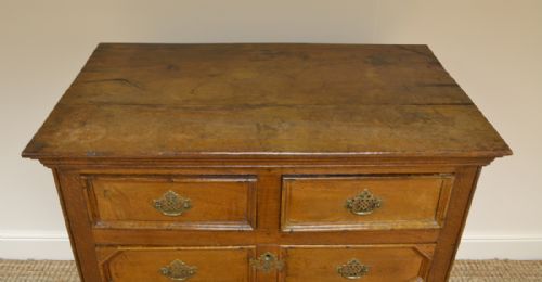 fig 3. 17th Century Period Oak Antique Chest on Stand