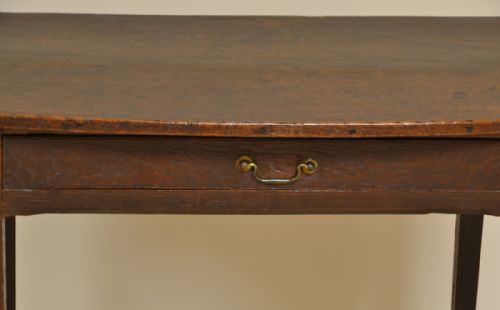 fig 1. George III Country House Oak Antique Side Table