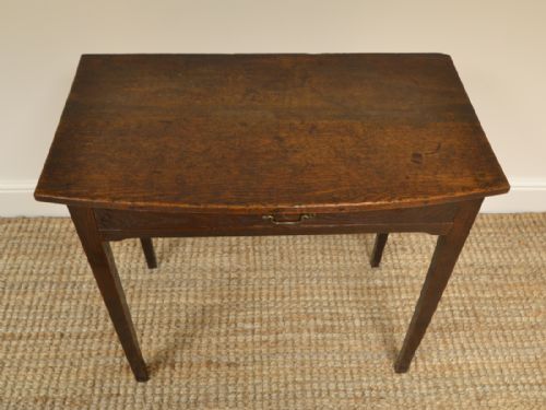 fig 2. George III Country House Oak Antique Side Table