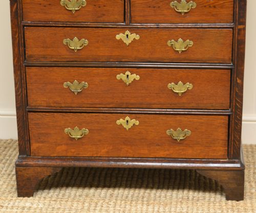 fig 2. Period Oak Georgian Antique Chest of Drawers