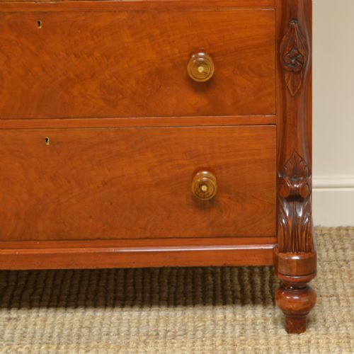 fig 3. Large Victorian Mahogany Tall Scottish Antique Chest of Drawers