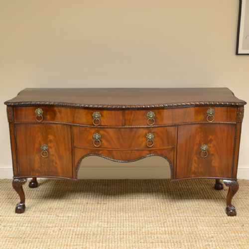 Maple & Co Large Edwardian Mahogany Antique Sideboard