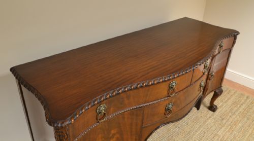 fig 3. Maple & Co Large Edwardian Mahogany Antique Sideboard