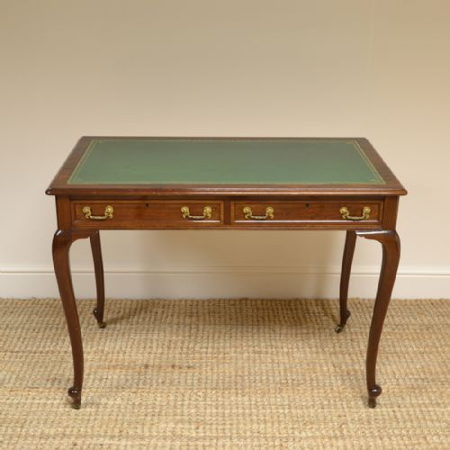 Edwardian Mahogany Maple & Co Antique Writing Table