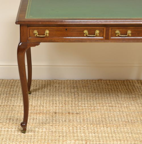 fig 3. Edwardian Mahogany Maple & Co Antique Writing Table
