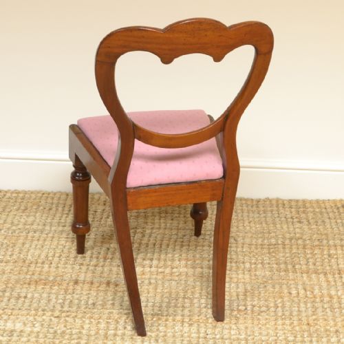 fig 1. Eight Victorian Mahogany Balloon Back Antique Dining Chairs