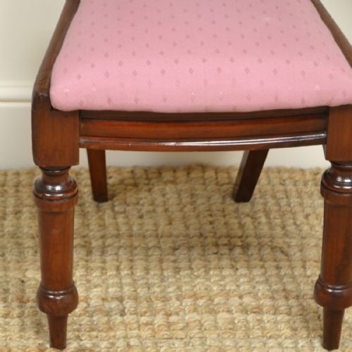 fig 3. Eight Victorian Mahogany Balloon Back Antique Dining Chairs