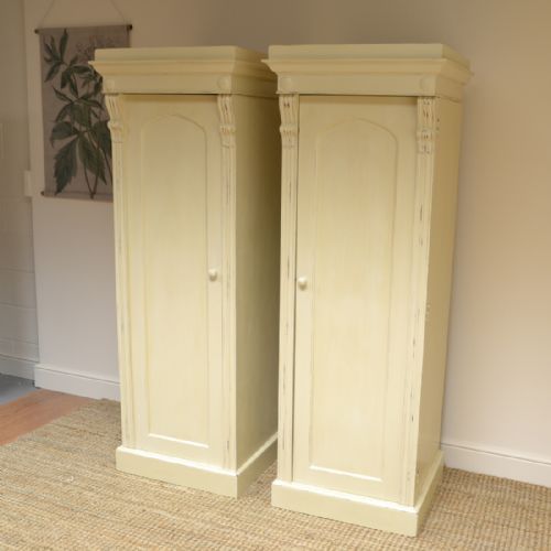 fig 2. Unusual Pair of Painted William IV Antique Wardrobes