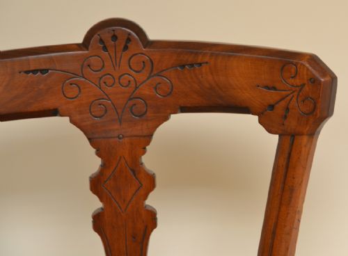 fig 3. Set of 8 Victorian Walnut Reilly Antique Dining Chairs