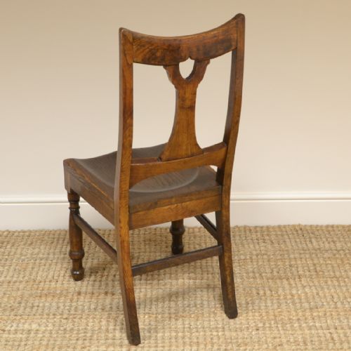 fig 1. Unusual Arts & Crafts Oak 8 Country Antique Chairs