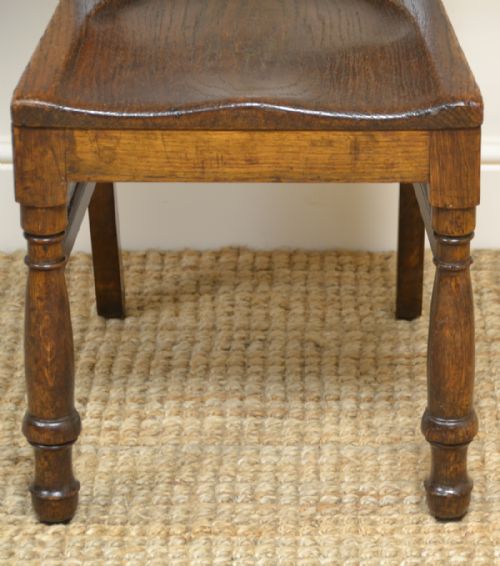fig 2. Unusual Arts & Crafts Oak 8 Country Antique Chairs