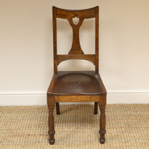 fig 3. Unusual Arts & Crafts Oak 8 Country Antique Chairs