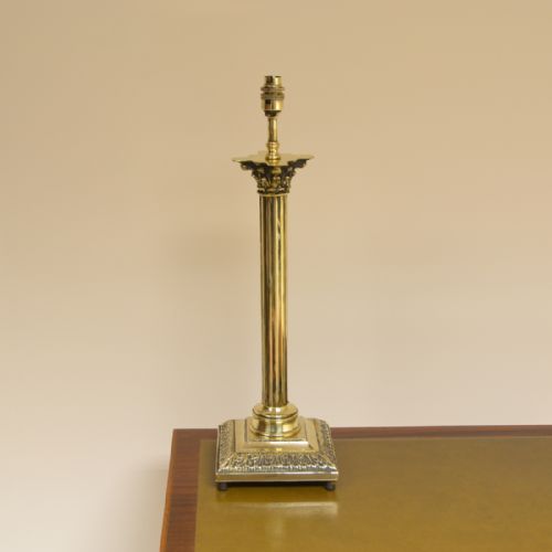 Super Antique Brass Corinthian Column Lamp Base