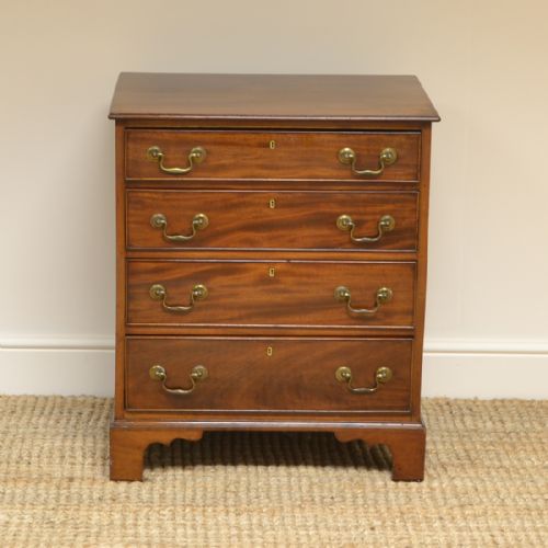 Small Georgian Mahogany Antique Chest of Drawers